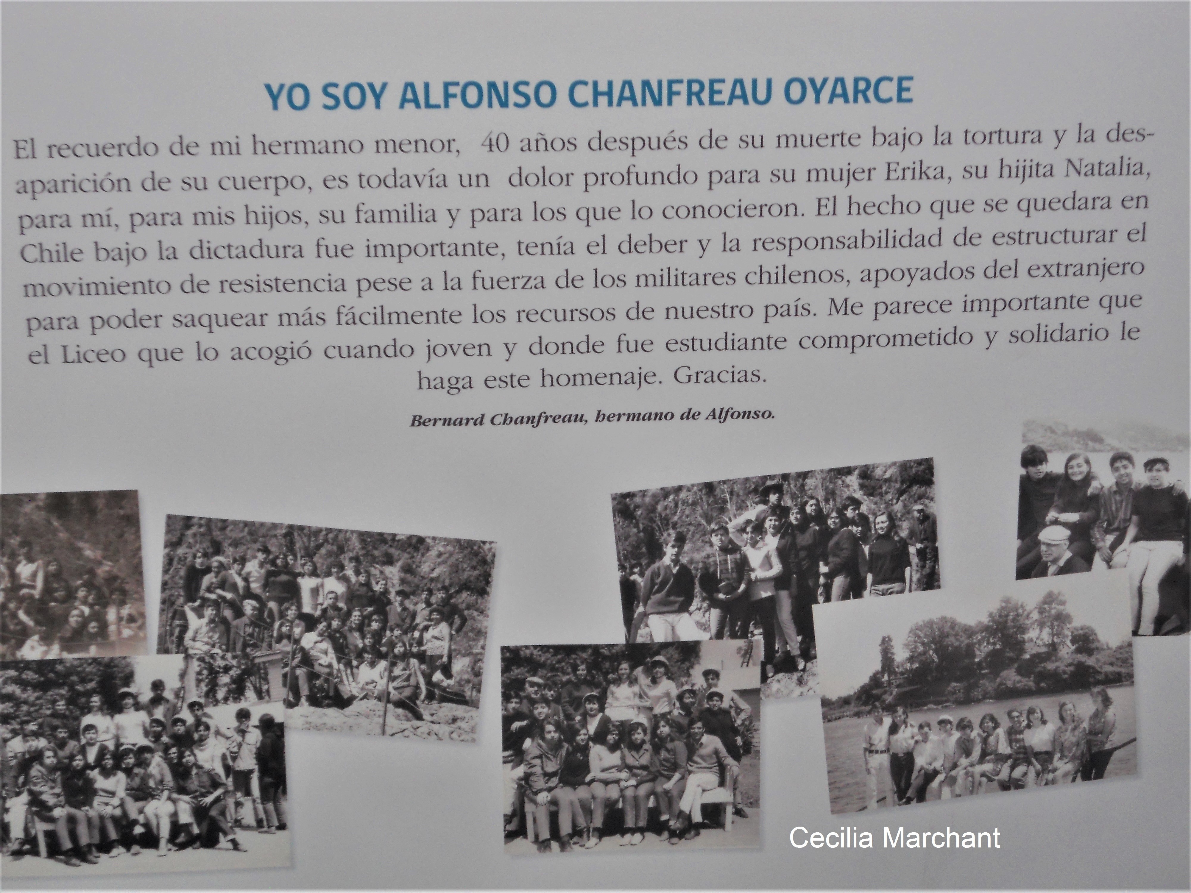 Exposición "Yo soy Alfonso Chanfreau Oyarce" Exposición "Yo soy Alfonso Chanfreau Oyarce"