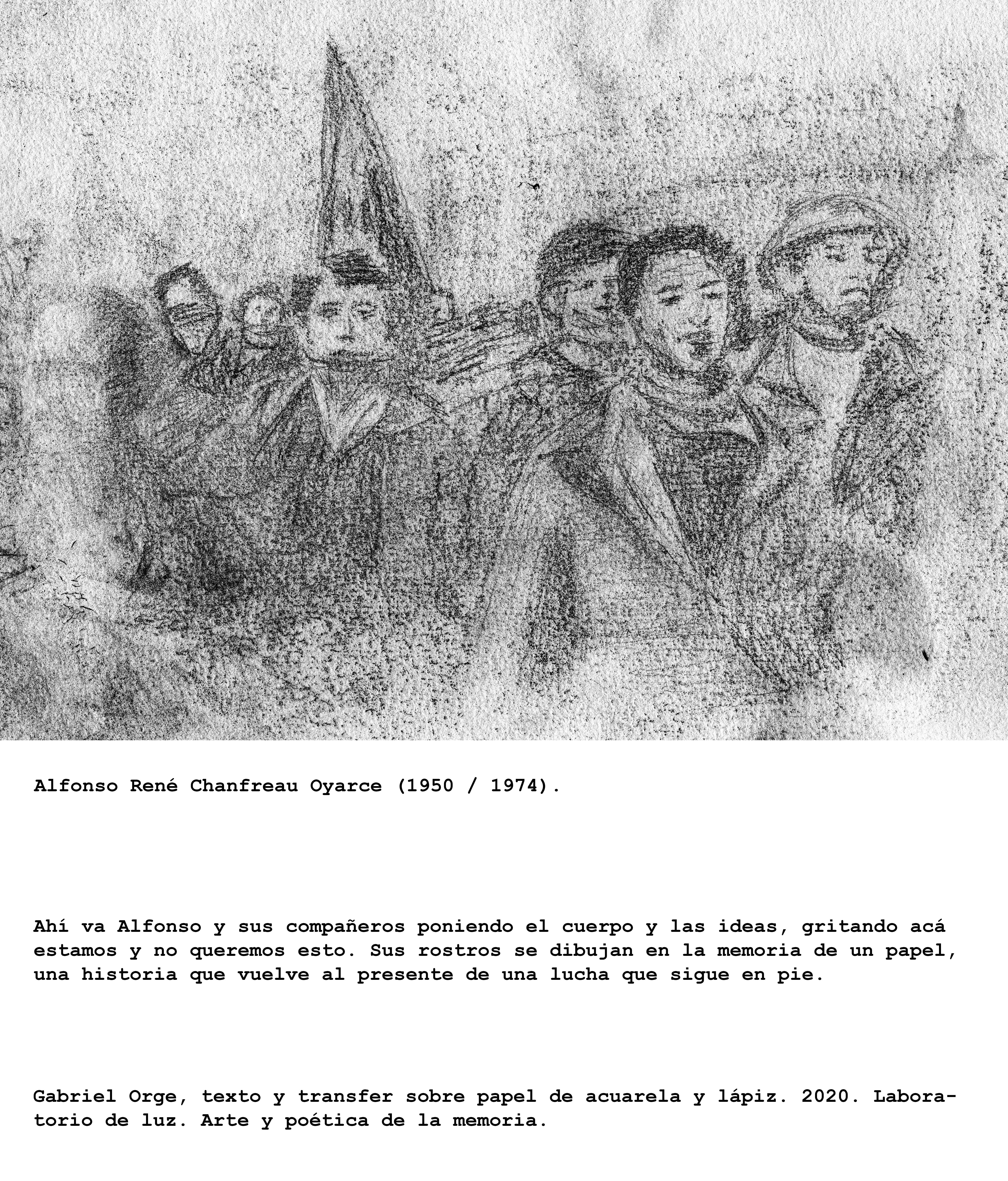Alfonso René Chanfreau Oyarce (1950 - 1974) Alfonso René Chanfreau Oyarce (1950 - 1974)