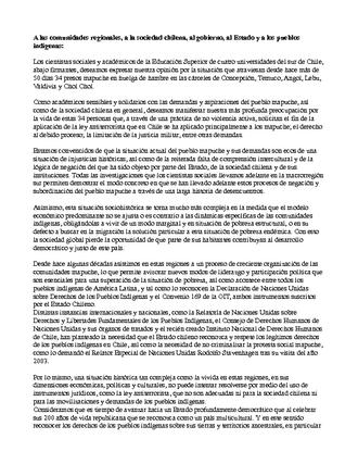 Declaración de académicos Declaración de académicos