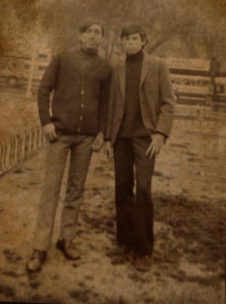 Gregorio Gaete y su compañero de trabajo Gregorio Gaete y su compañero de trabajo