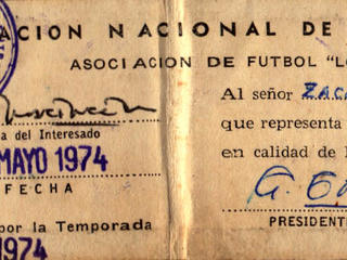Carnet de Asociación de Fútbol "Lo Franco"