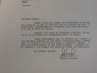 Carta de Roberto Dorado a Pascualina Morales