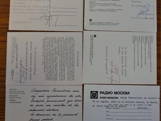 Correspondencia entre el equipo de Radio Moscú y Pascualina Morales