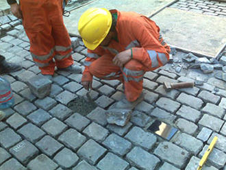 Incio de trabajos en calle Londres Incio de trabajos en calle Londres